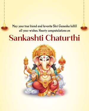 Image of Lord Ganesha for Sankashti Chaturthi