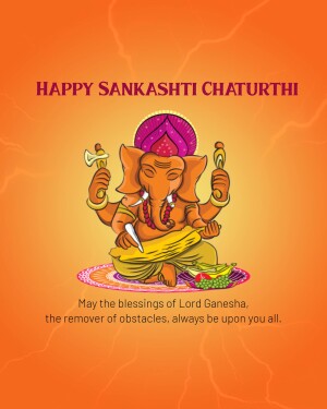 Image of Lord Ganesha for Sankashti Chaturthi