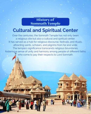Image of Somnath Temple in Gujarat, India, showcasing its architectural beauty and historical importance.