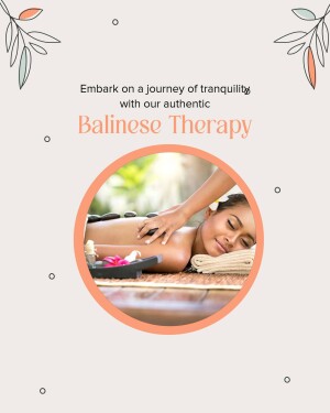 Woman receiving a Balinese massage with stones