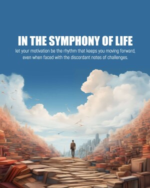 A lone figure walking down a path formed by books towards a bright horizon.