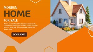 Modern Home For Sale - Real Estate Advertisement Design For Instagram