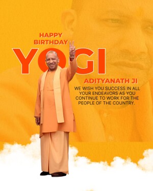 Yogi Adityanath birthday greeting