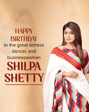 Shilpa Shetty birthday wish image