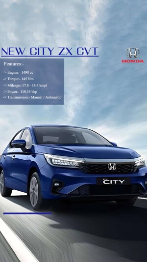 New Honda City ZX CVT - Feature Highlight Poster For Pinterest