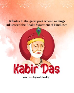 Portrait of Kabir Das, a revered Bhakti poet