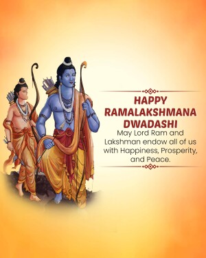 Image depicting Lord Rama and Lakshmana for Ramalakshmana Dwadashi