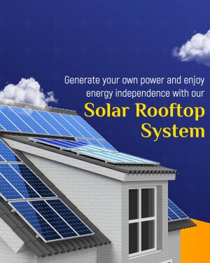 Image of a house with solar panels on the roof promoting energy independence.