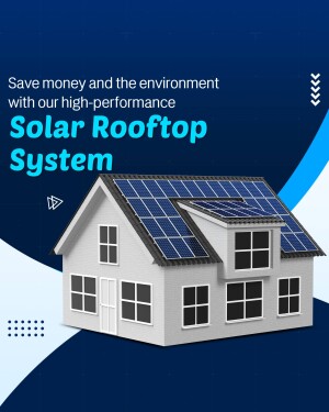 Image of a house with solar panels on the roof, promoting a solar rooftop system.