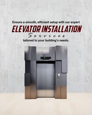 Modern elevator installation with expert services
