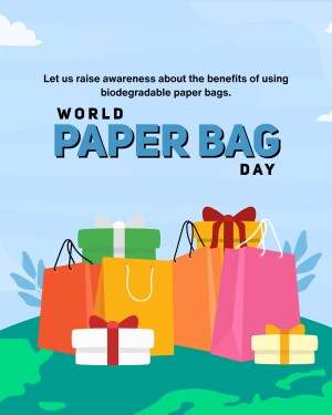 World Paper Bag Day Template