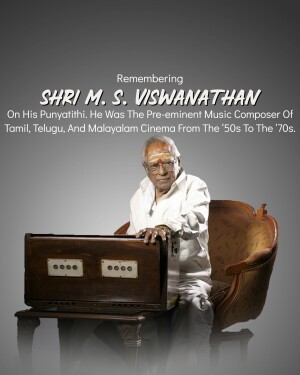 Portrait of M. S. Viswanathan, a renowned music composer
