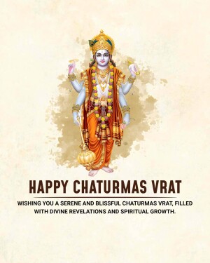 Image of Lord Vishnu celebrating Chaturmas Vrat