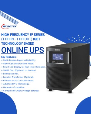 Microtek Online UPS - High Frequency E² Series (1 Ph In - 1 Ph Out) IGBT