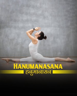Woman performing the Hanumanasana yoga pose