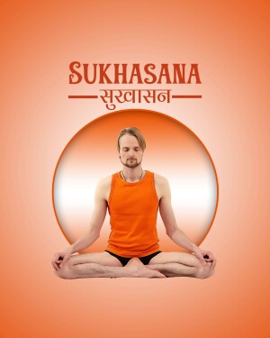 Man meditating in Sukhāsana pose