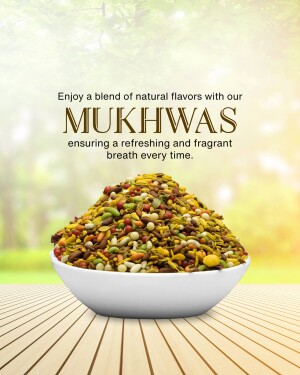 Bowl of Mukhwas with blurred background