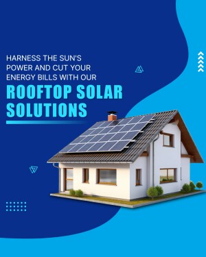 Image of a house with rooftop solar panels, promoting solar energy solutions.