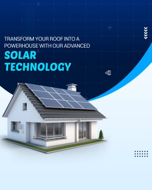 Image of a house with solar panels on the roof, promoting solar energy solutions.