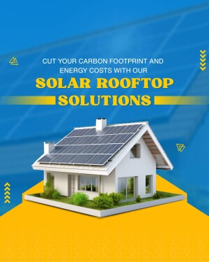 Image of a house with solar panels on the roof, promoting solar energy solutions.