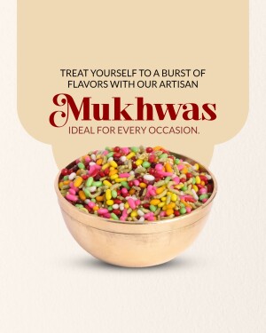 A golden bowl filled with colorful Mukhwas, an Indian after-meal digestive.