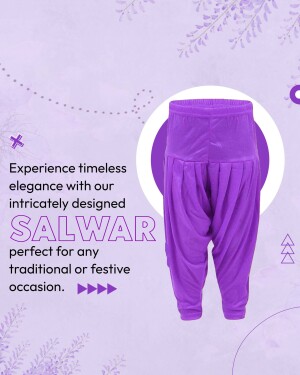 Purple Salwar for Traditional Occasions