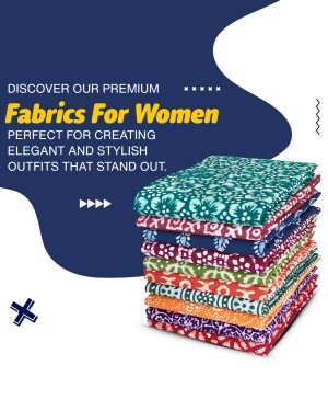 Stack of colorful patterned fabrics for women