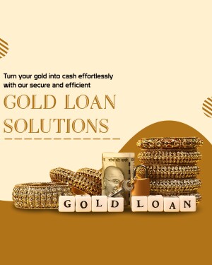 Image depicting gold jewelry, Indian currency, and a lock, promoting gold loan services.