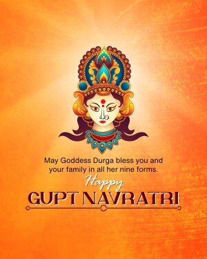 Image of Goddess Durga for Gupt Navratri wishes