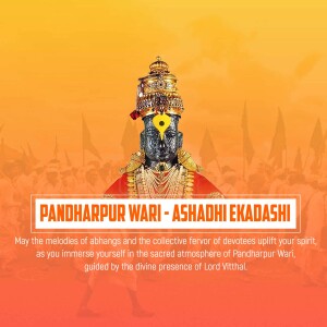 Image of Lord Viththal during Pandharpur Wari