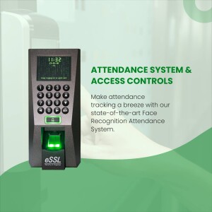eSSL biometric attendance system with fingerprint scanner and keypad