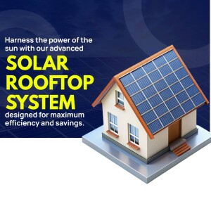 Illustration of a house with solar panels on the roof