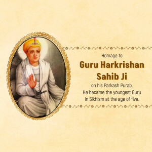 Portrait of Guru Harkrishan Sahib Ji