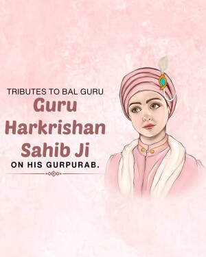 Illustration of Guru Harkrishan Sahib Ji
