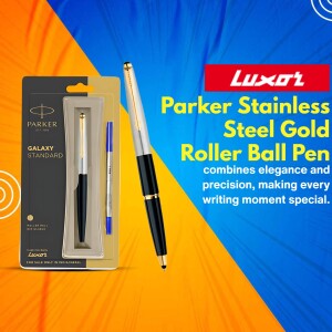 Luxor Parker Stainless Steel Gold Roller Ball Pen advertisement