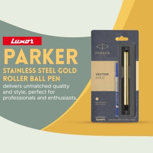 Luxor Parker Stainless Steel Gold Roller Ball Pen advertisement