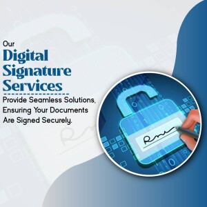 Image depicting digital signature and security