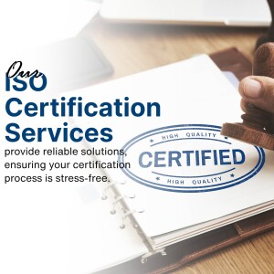 Image depicting ISO certification services with a gavel and a certified stamp on a document.