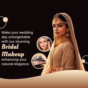 Bride with elegant makeup and jewelry