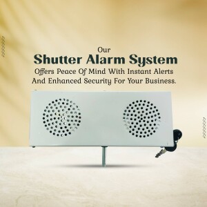 Shutter Alarm System with key and security features