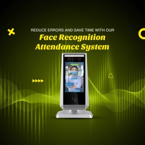 Face recognition attendance system with a person being scanned
