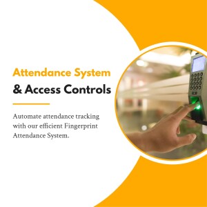 Fingerprint scanner for attendance and access control