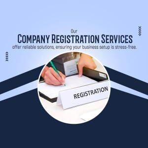 Image depicting company registration services with a hand signing documents.