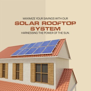 Image of a house with solar panels on the roof, promoting solar energy savings.