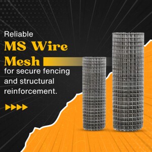 Rolls of MS wire mesh for fencing and reinforcement