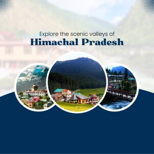 Collage of scenic views from Himachal Pradesh, India