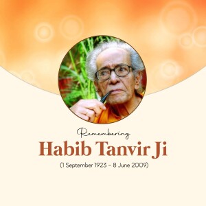 Portrait of Habib Tanvir, Indian theatre personality