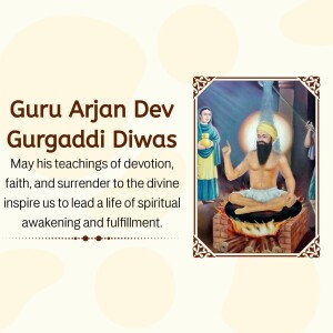Image depicting Guru Arjan Dev on Gurpurb