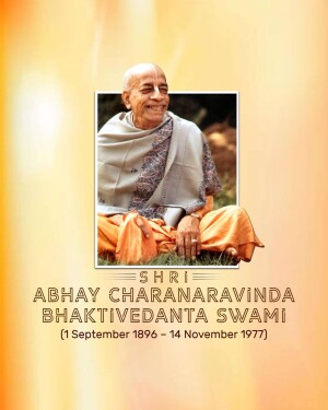 Portrait of Srila Prabhupada, founder-acharya of ISKCON