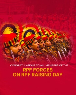 Indian Railway Protection Force personnel in uniform celebrating RPF Raising Day